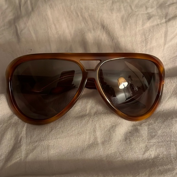 Vintage authentic Dior sunglasses brown aviator like new unisex unique - Picture 1 of 3